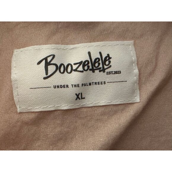 Boozelele Western Shirt Mens XL Button Up Short Sleeve Retro Cowgirl Pink - Picture 5 of 6